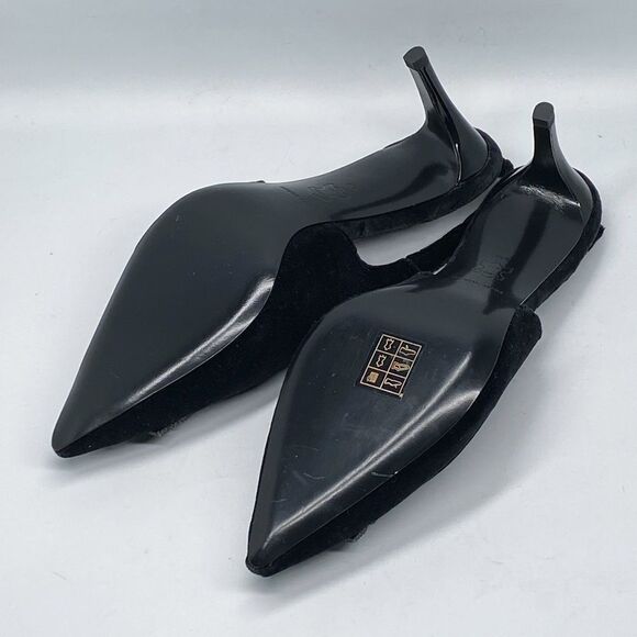 Tory Burch Eleanor Pavé Velvet Slingback Pointed Toe Pump size 6 - Picture 14 of 16